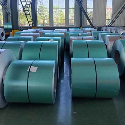 파란색 Galvalume 강철 코일 600 - 1500mm Az30 - Az150g/M2 12-30% 연장