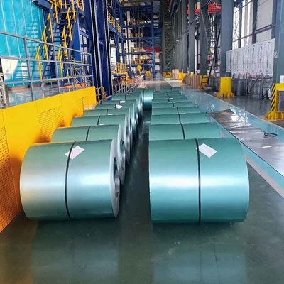 파란색 Galvalume 강철 코일 600 - 1500mm Az30 - Az150g/M2 12-30% 연장