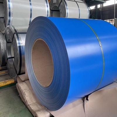 ASTM A755 전면 페인트 된 Galvalume 스틸 코일 PVDF 지붕 덮개