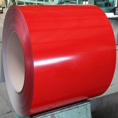 PE PVDF SMP G550 AZ70을 지붕으로 덮기 위한 빨간색 기채색 갈바륨 강철 코일