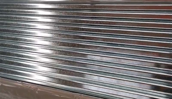 Dx51d GI 진크로 코팅 된 굴곡 철강 엽지  galvanized 굴곡 지붕 잎
